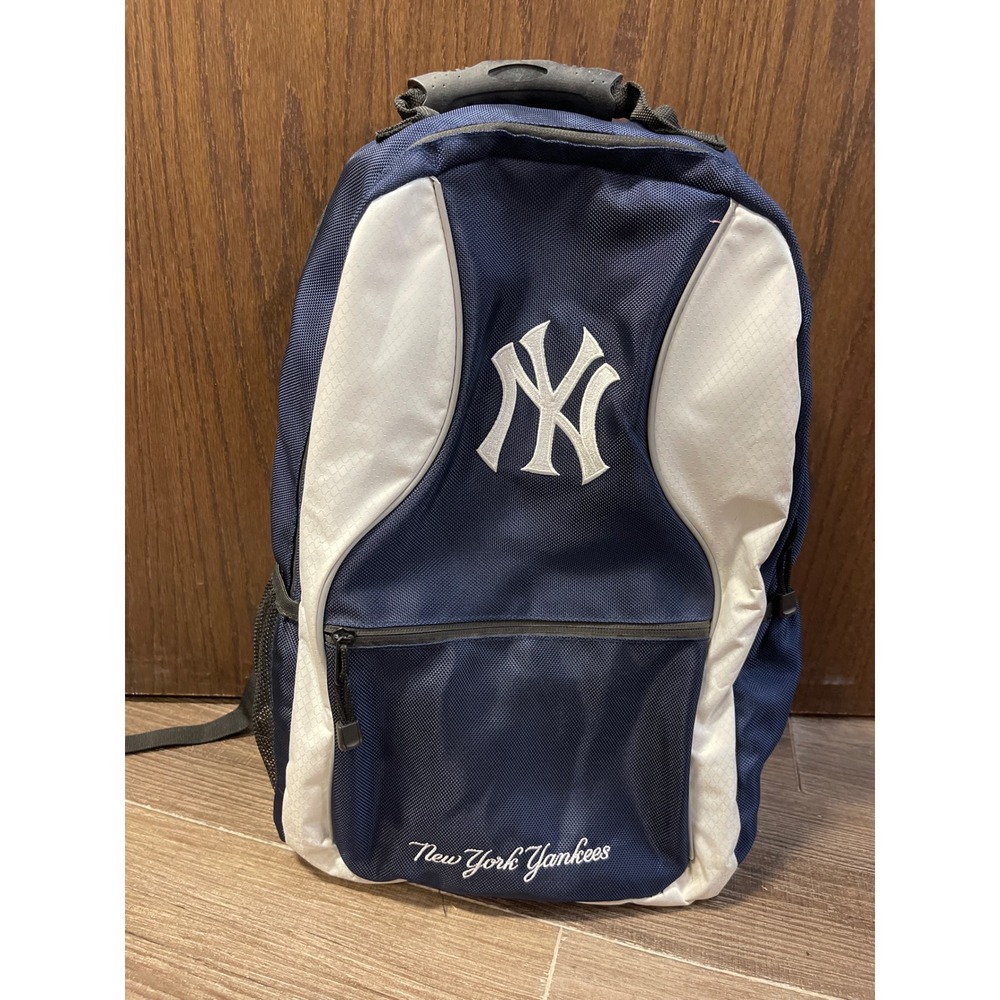 New York Yankees MLB Backpack Navy Blue White Laptop Sleeve Sport Bag
